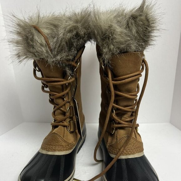 Sorel Women's Joan Of Arctic Waterproof Winter Boots Brown, Size 8M - Picture 3 of 6